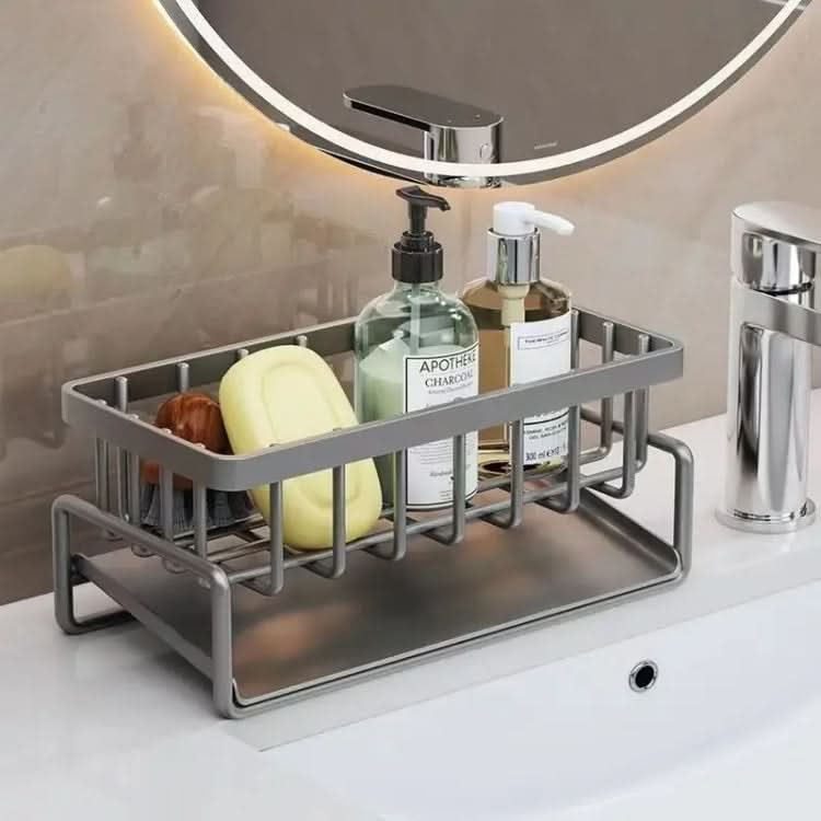 Kitchen Sink Multifunctional Drain Rack Sponge Rag Storage Shelf Reluova