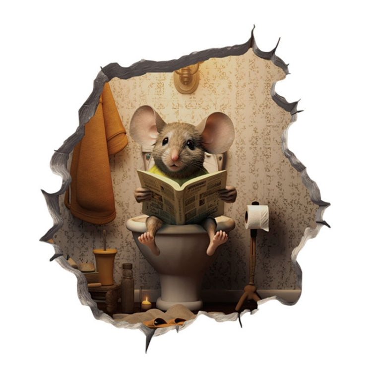 3D Cartoon Mouse Wall Stickers Home Kitchen Animal Decorative Decals, Series 1 My Store