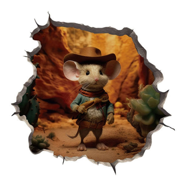 3D Cartoon Mouse Wall Stickers Home Kitchen Animal Decorative Decals, Series 1 My Store