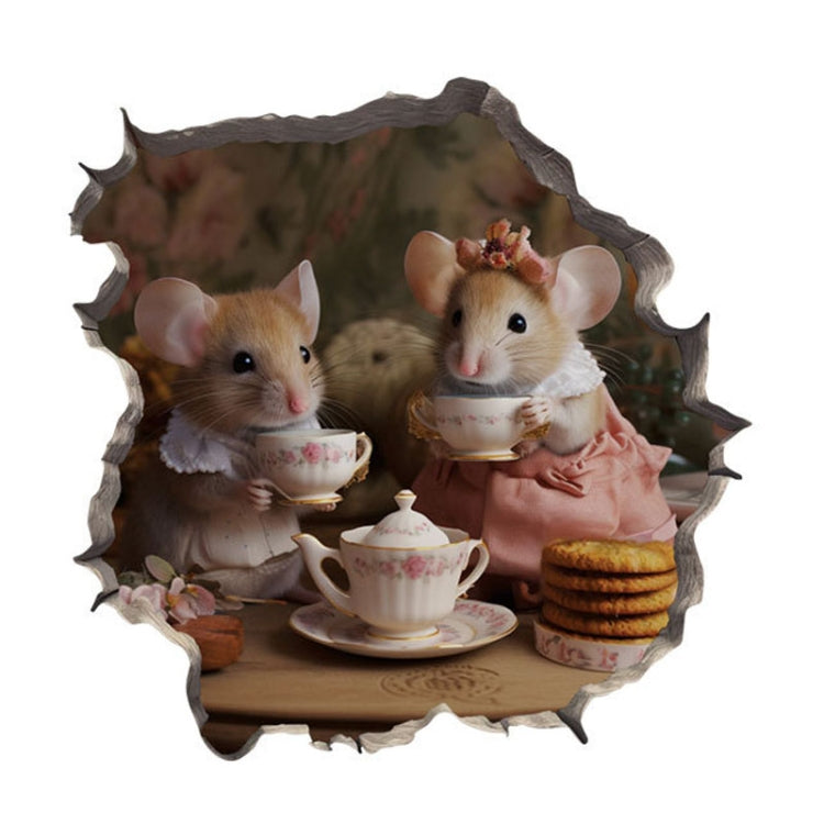 3D Cartoon Mouse Wall Stickers Home Kitchen Animal Decorative Decals, Series 1 My Store