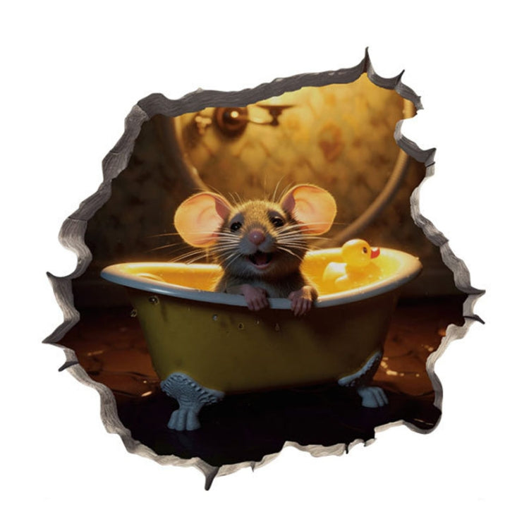 3D Cartoon Mouse Wall Stickers Home Kitchen Animal Decorative Decals, Series 1 My Store