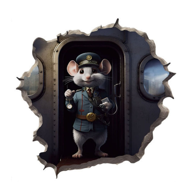 3D Cartoon Mouse Wall Stickers Home Kitchen Animal Decorative Decals, Series 1 My Store