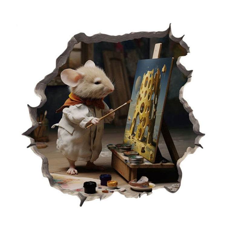 3D Cartoon Mouse Wall Stickers Home Kitchen Animal Decorative Decals, Series 1 My Store