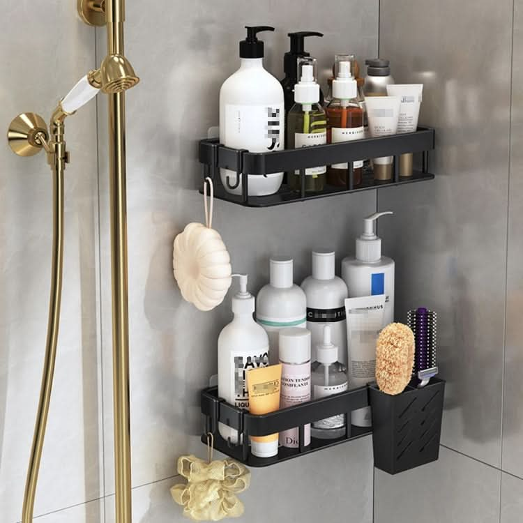 Wall-mounted Kitchen and Bathroom Storage Rack with 4 Hooks Reluova