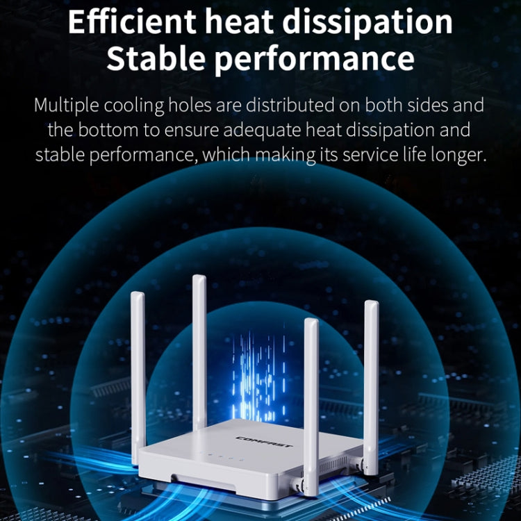 COMFAST CF-N1 V2  300Mbps WIFI4 Wireless Router With 1 Wan + 4 Lan RJ45 Ports