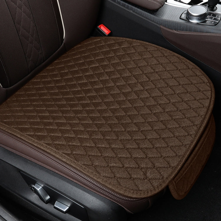 Non-Slip Rhombus Imitation Linen Car Seat Cushion ÎҵÄÉ̵ê