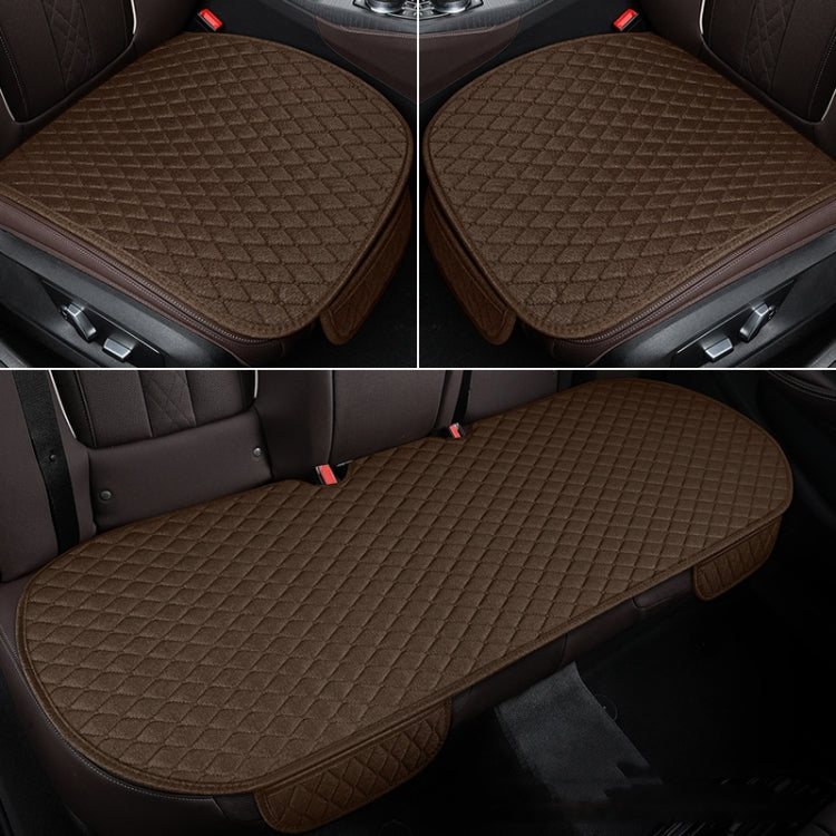 Non-Slip Rhombus Imitation Linen Car Seat Cushion ÎҵÄÉ̵ê