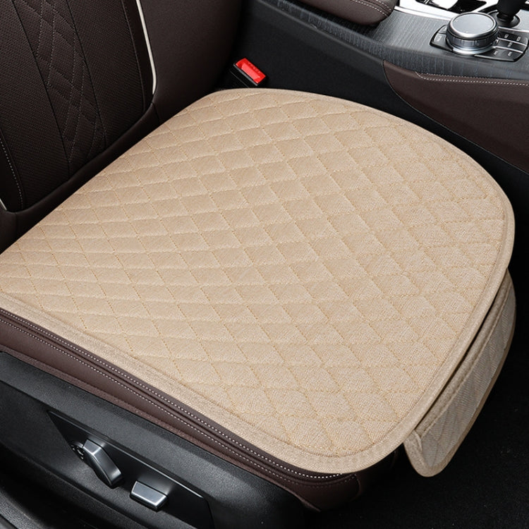 Non-Slip Rhombus Imitation Linen Car Seat Cushion ÎҵÄÉ̵ê