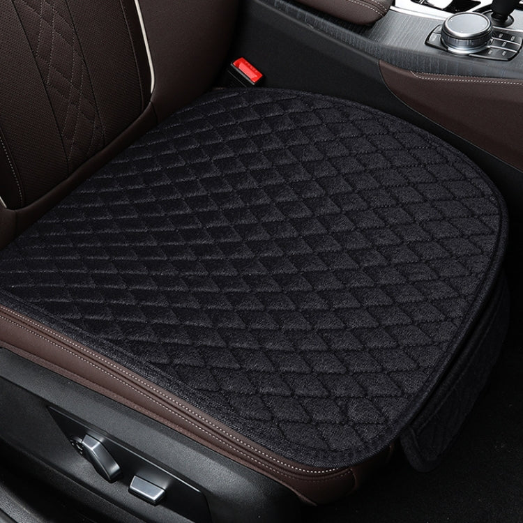 Non-Slip Rhombus Imitation Linen Car Seat Cushion ÎҵÄÉ̵ê