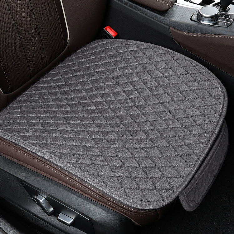 Non-Slip Rhombus Imitation Linen Car Seat Cushion ÎҵÄÉ̵ê