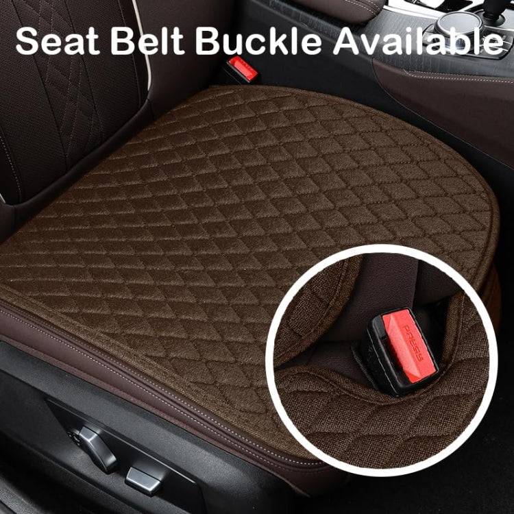 Non-Slip Rhombus Imitation Linen Car Seat Cushion ÎҵÄÉ̵ê