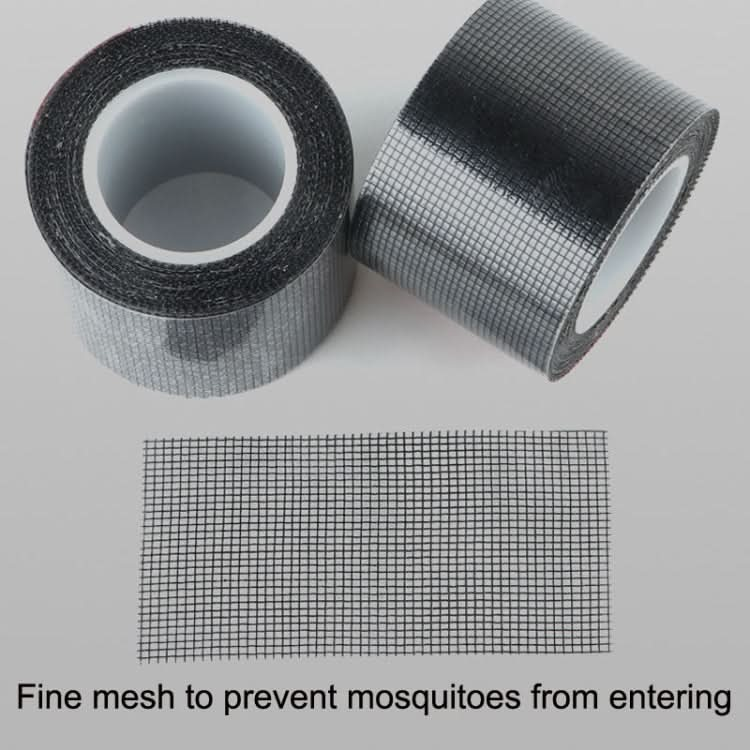 5cm x 5m Door Curtain Mosquito Net Screen Window Anti-Mosquito Repair Subsidy(Gray)-Reluova