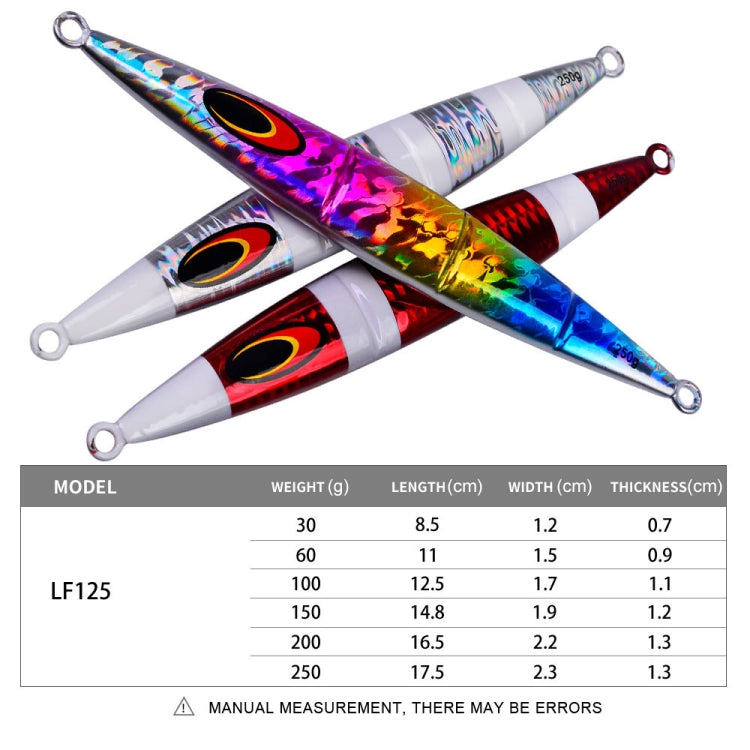 PROBEROS F125 Jogging Steelhead Deep Sea Boat Fishing Lure Rapid Sinking Sea Fishing Fake Bait