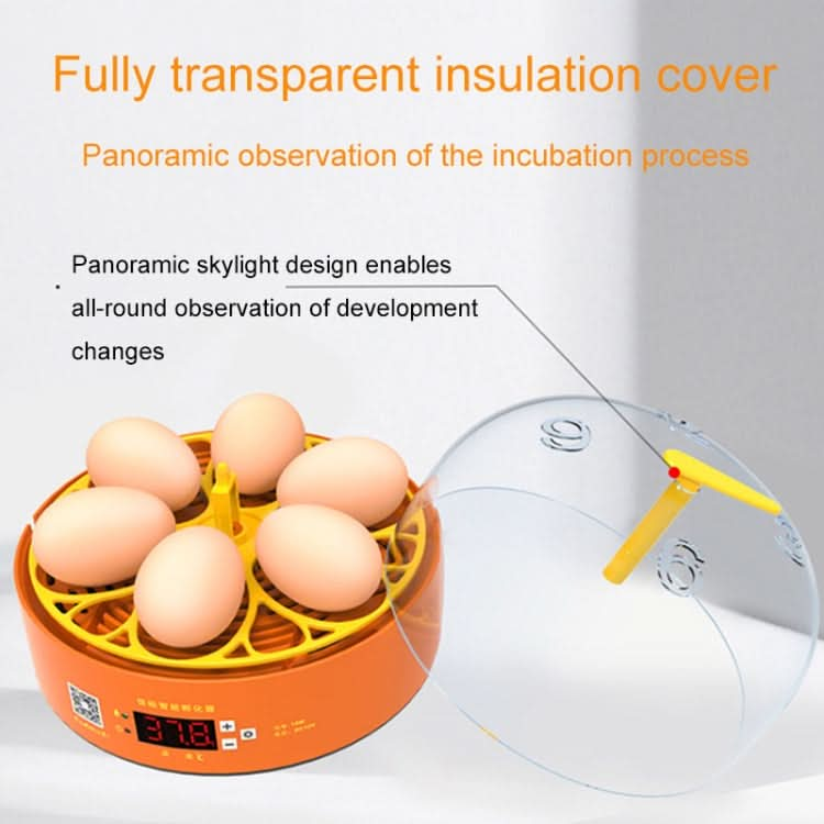 6-Eggs Small Household Experimental Children Smart Chicken Incubators, Spec: Automatic US Plug-Reluova