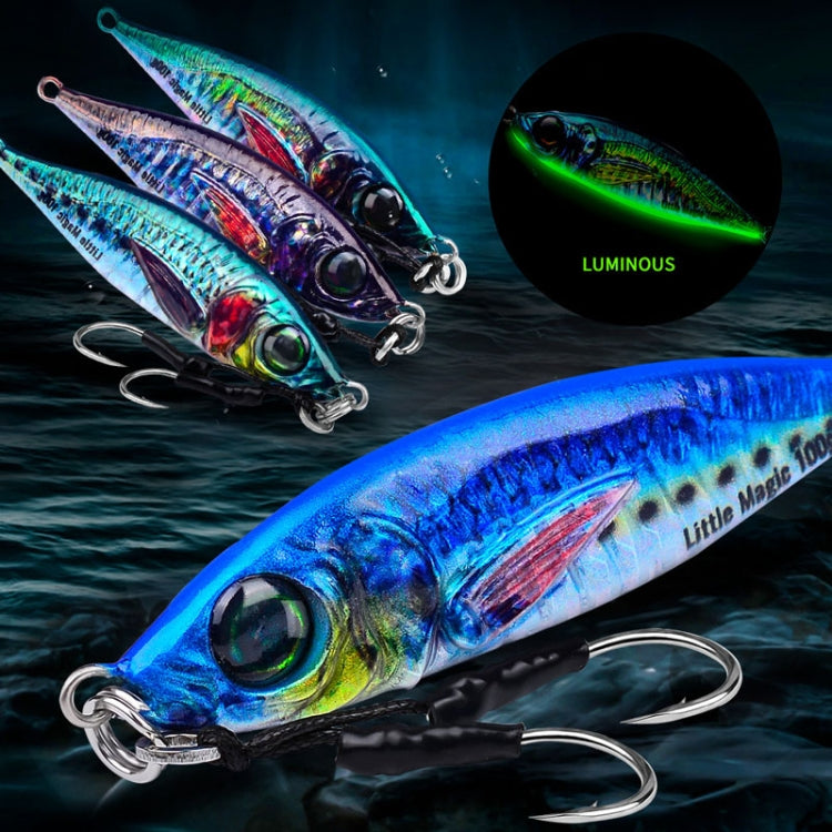 PROBEROS LF137 3D Spray Painted Bionic Lure Warp Bass Leader Fish Long Casting Freshwater Sea Luminous Fishing Bait