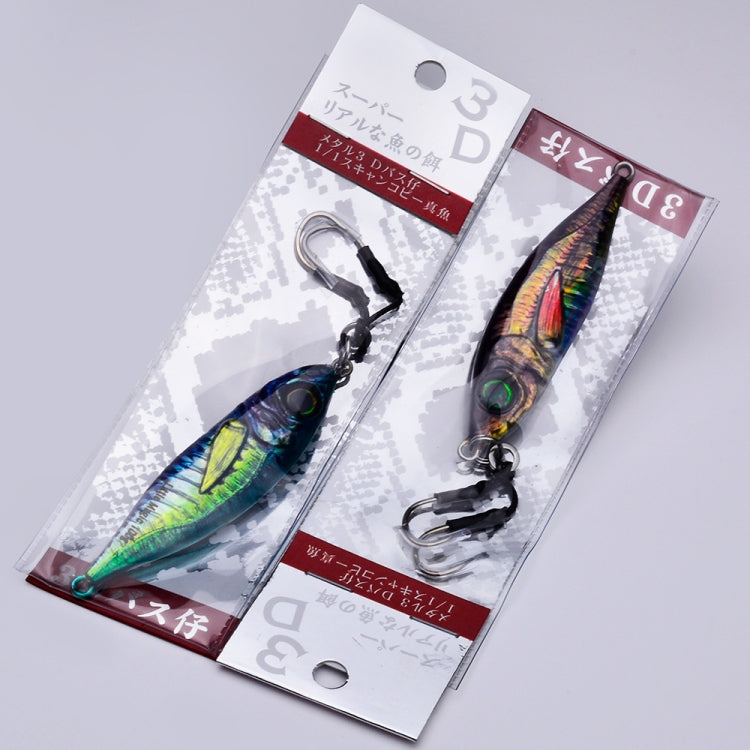 PROBEROS LF137 3D Spray Painted Bionic Lure Warp Bass Leader Fish Long Casting Freshwater Sea Luminous Fishing Bait Reluova