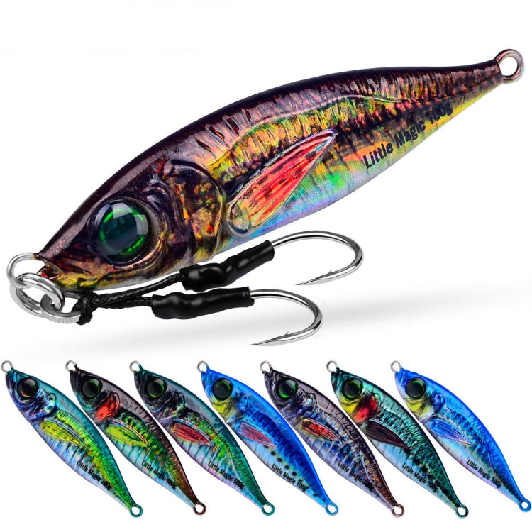 PROBEROS LF137 3D Spray Painted Bionic Lure Warp Bass Leader Fish Long Casting Freshwater Sea Luminous Fishing Bait Reluova