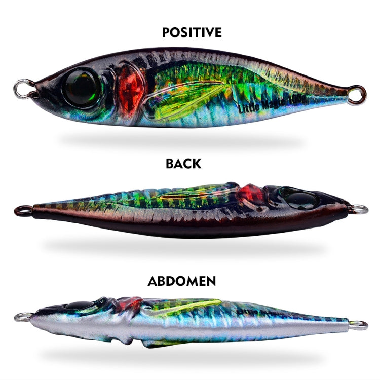 PROBEROS LF137 3D Spray Painted Bionic Lure Warp Bass Leader Fish Long Casting Freshwater Sea Luminous Fishing Bait