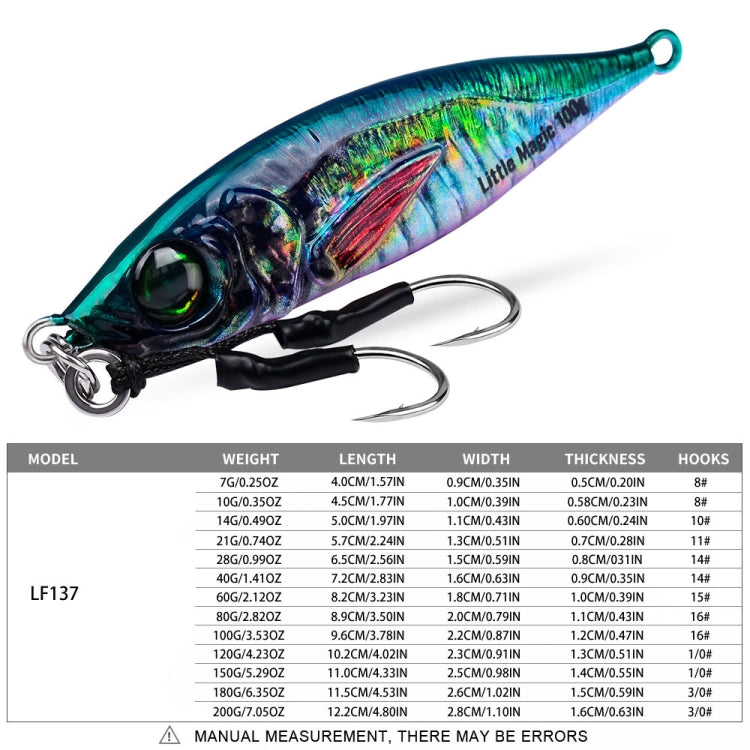 PROBEROS LF137 3D Spray Painted Bionic Lure Warp Bass Leader Fish Long Casting Freshwater Sea Luminous Fishing Bait Reluova