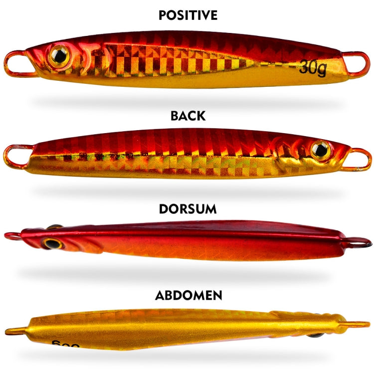 PROBEROS LF128 Long Casting Lure Iron Plate Lead Fish Freshwater Sea Fishing Warp Bass Metal Sequins Baits Reluova