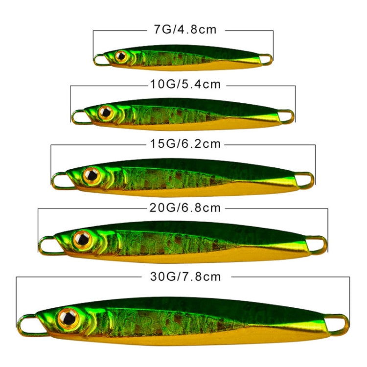 PROBEROS LF128 Long Casting Lure Iron Plate Lead Fish Freshwater Sea Fishing Warp Bass Metal Sequins Baits