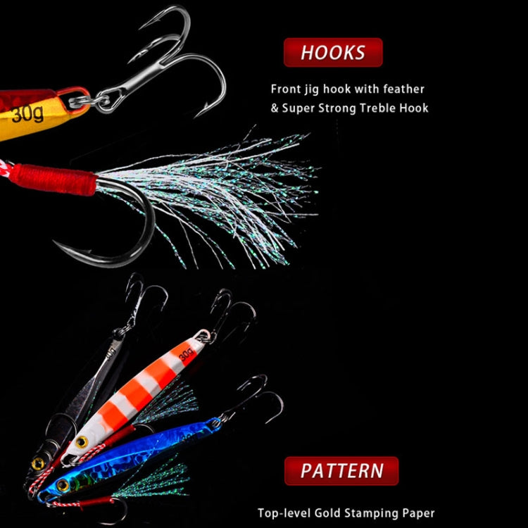 PROBEROS LF128 Long Casting Lure Iron Plate Lead Fish Freshwater Sea Fishing Warp Bass Metal Sequins Baits