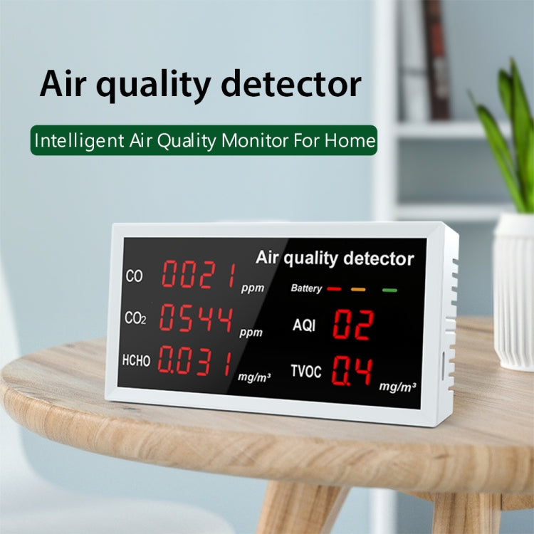 5-in-1 Indoor Home Portable Air Monitor TVOC Formaldehyde Detector Reluova