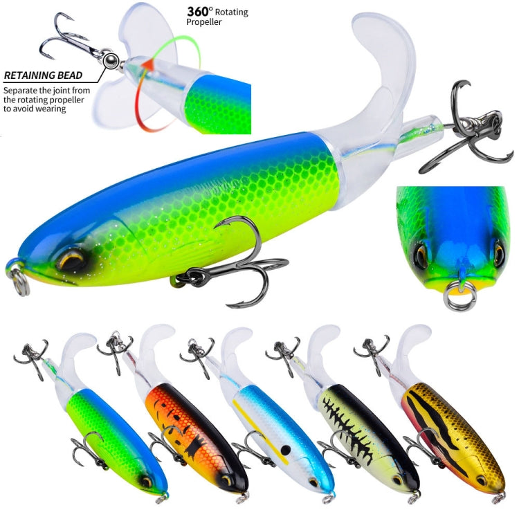 PROBEROS DW601 360 Degree Rotating Propeller Lures Topwater Tethered Tractor Floating Fake Fish Bait