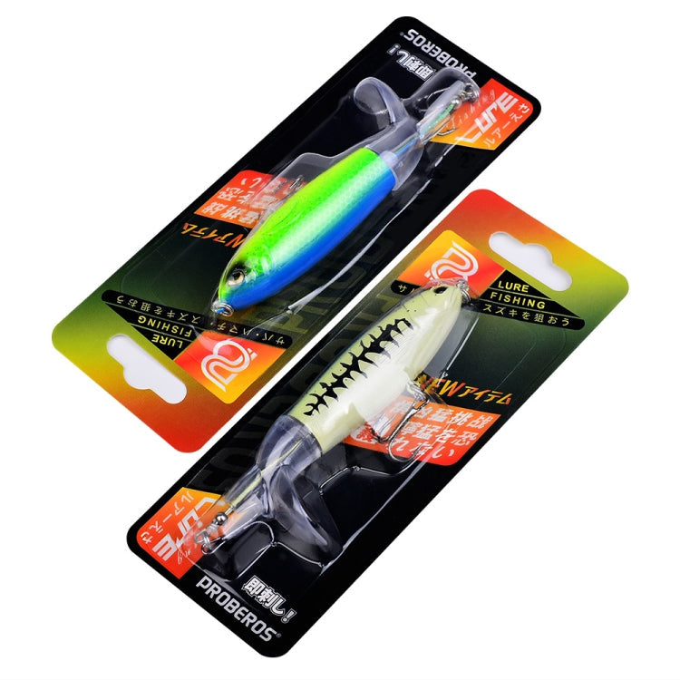 PROBEROS DW601 360 Degree Rotating Propeller Lures Topwater Tethered Tractor Floating Fake Fish Bait Reluova