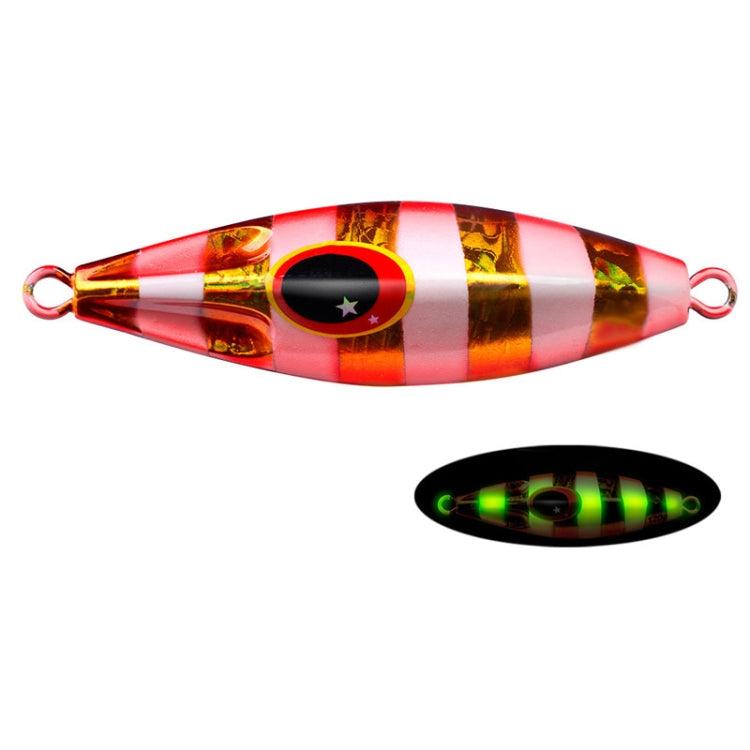 PROBEROS LF124 Deep Sea Iron Plate Lead Fish Fishing Lure Slow Sinking Rocking Luminous Boat Fishing Bait