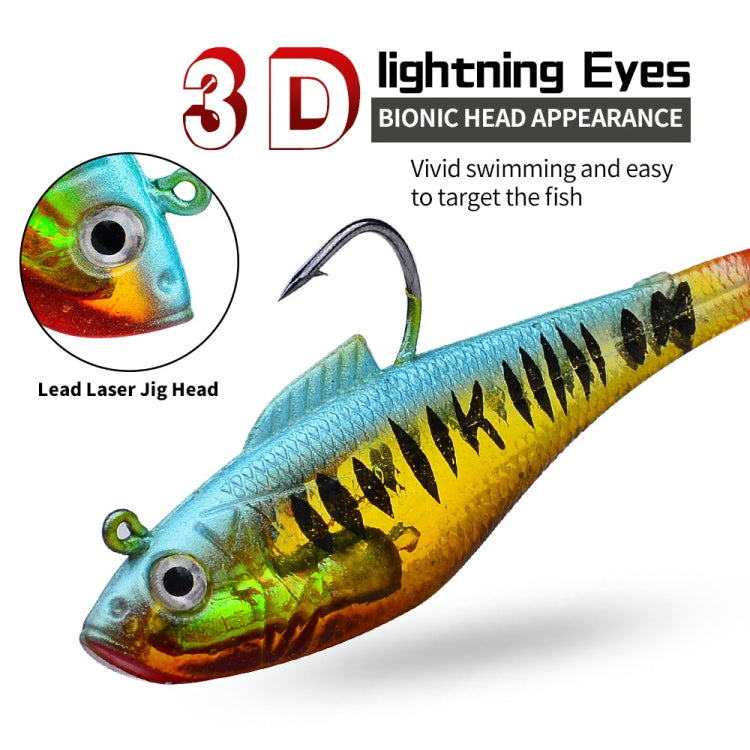 PROBEROS DW6085 Sea Bass Leadfish Soft Lure T-Tail Software Baits Sea Fishing Boat Fishing Bionic Lures