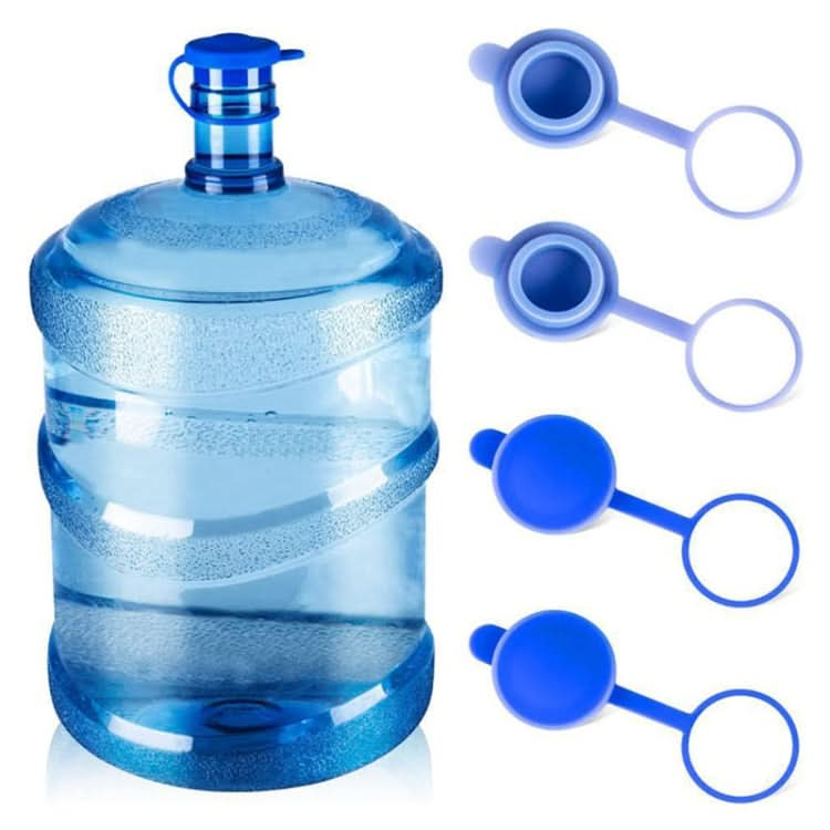 5pcs Household Bottled Water Bucket Lid Pure Water Seal Dustproof Cover(Blue)-Reluova