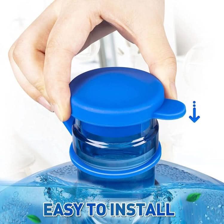 5pcs Household Bottled Water Bucket Lid Pure Water Seal Dustproof Cover(Blue)-Reluova