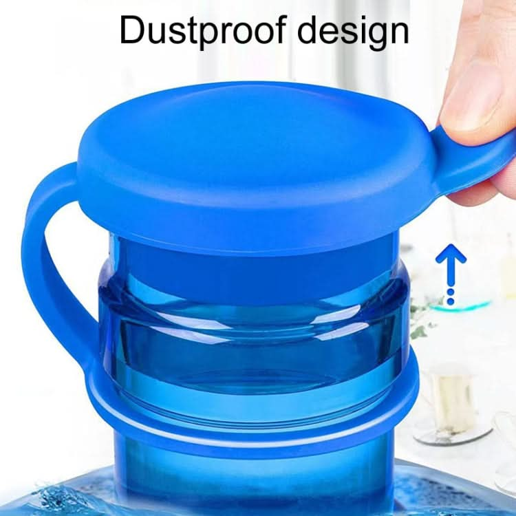 5pcs Household Bottled Water Bucket Lid Pure Water Seal Dustproof Cover(Blue)-Reluova