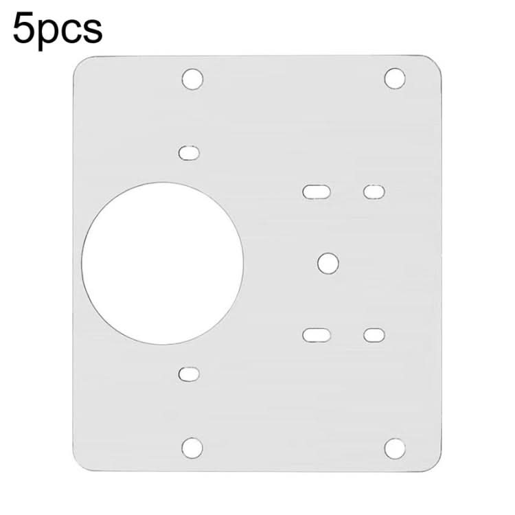 5pcs Cabinet Door Repair Hinge Mounting Plate Hinge Fixing Panel Installing Piece Tool, Size: 80 x 80mm-Reluova