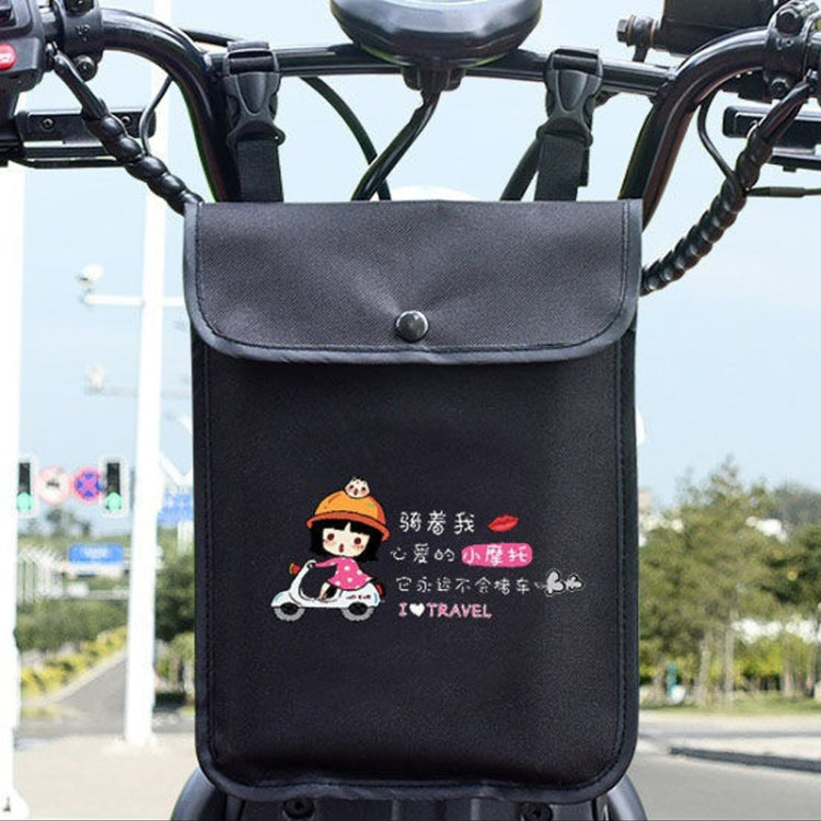 Electric Vehicle Portable Hanging Bag Waterproof Bicycle Front Storage Bag Stroller Pocket Reluova