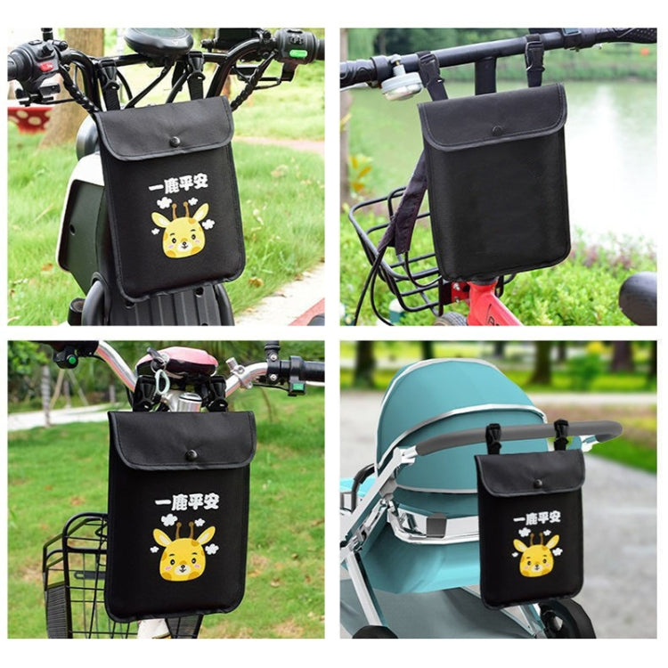 Electric Vehicle Portable Hanging Bag Waterproof Bicycle Front Storage Bag Stroller Pocket Reluova