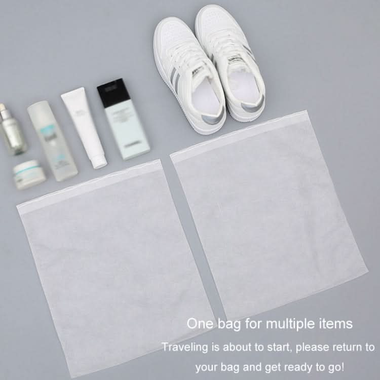 50pcs /Pack 24x38cm Small Portable Thickened Non-Woven Anti-Yellowing And Sunscreen Shoe Bag Shoe Storage Bag-Reluova