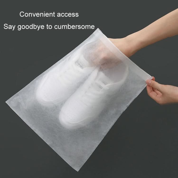 50pcs /Pack 24x38cm Small Portable Thickened Non-Woven Anti-Yellowing And Sunscreen Shoe Bag Shoe Storage Bag-Reluova