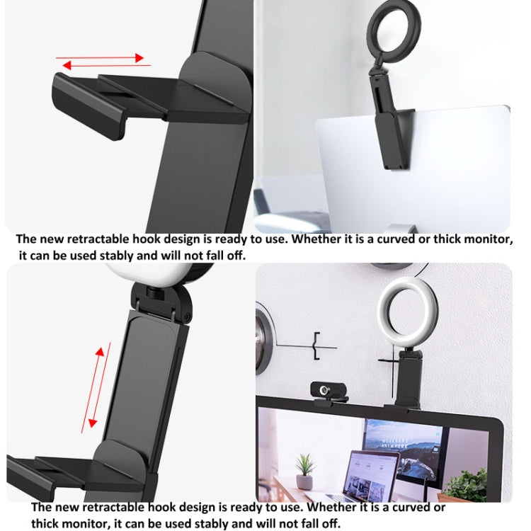 Desktop Ring Fill Light Video Conferencing Computer Fill Lamp With Multi-Function Bracket Reluova