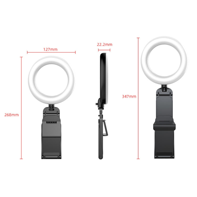 Desktop Ring Fill Light Video Conferencing Computer Fill Lamp With Multi-Function Bracket Reluova