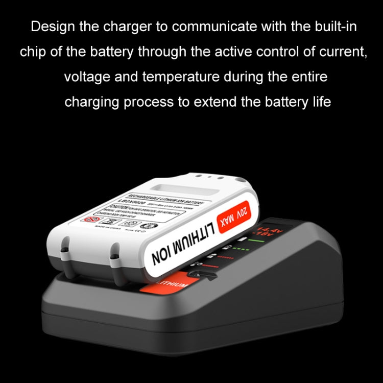 For BlackDeck 14.4~20V3A Tool Lithium Battery Charger