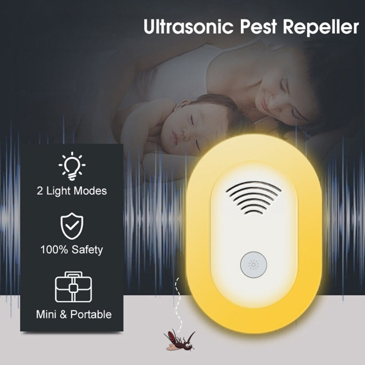 Adjustable Night Light Ultrasonic Mosquito Repeller Mini Home Electronic Mouse Repeller My Store