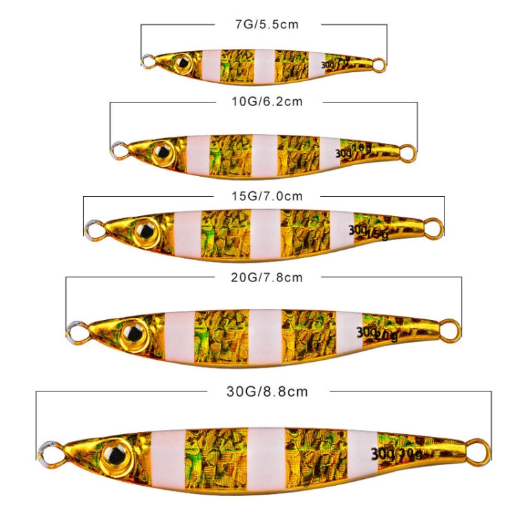 PROBEROS LF126 Long Casting Lead Fish Bait Freshwater Sea Fishing Fish Lures Sequins