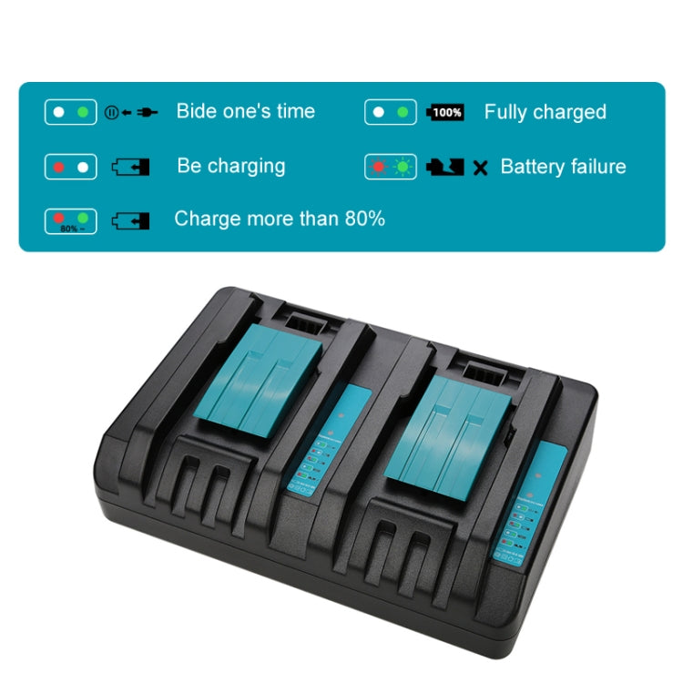 For Makita DC18RC 14.4-18V Lithium Battery Dual Charger