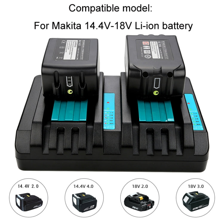 For Makita DC18RC 14.4-18V Lithium Battery Dual Charger