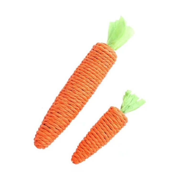 Carrot Cat Chew Rope Toy Bite Resistant Stick Built-in Bell - Reluova