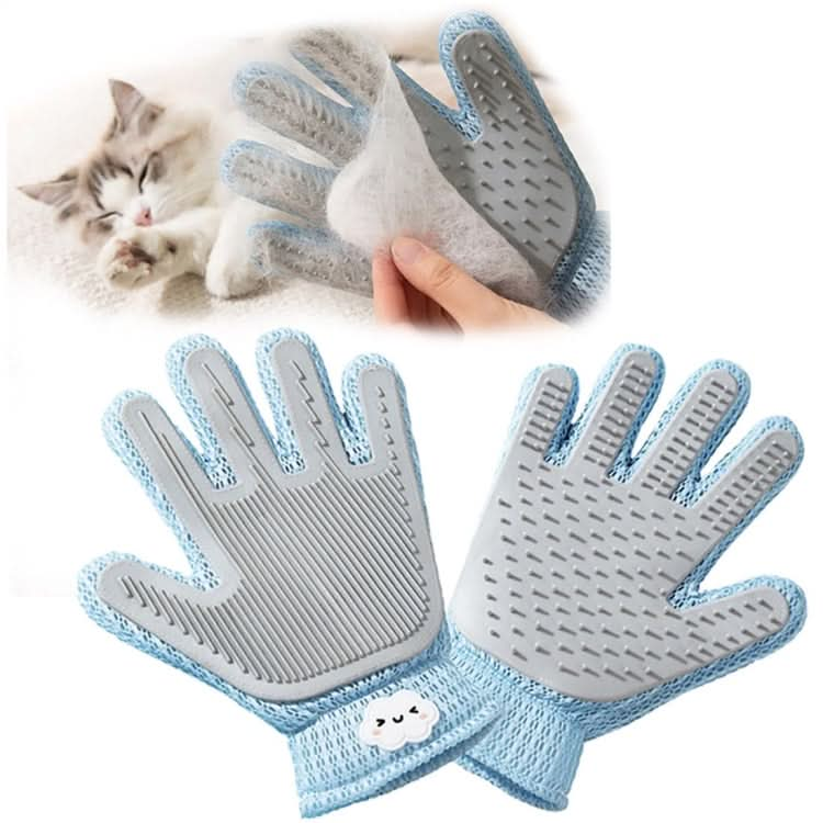 2 in 1 Dog Cat Grooming Gloves Pet Hair Remover Shedding Massage Brush(Upgrade)-Reluova