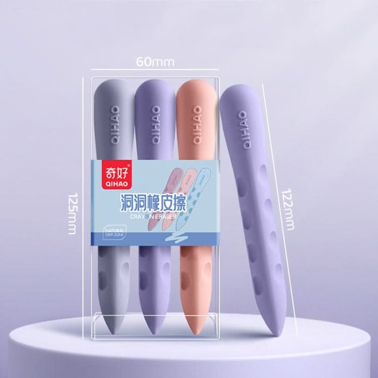 3pcs /Box QIHAO 8870 Cave Eraser For Elementary School Students No Trace No Chip Eraser, Style: Large For Girls-Reluova