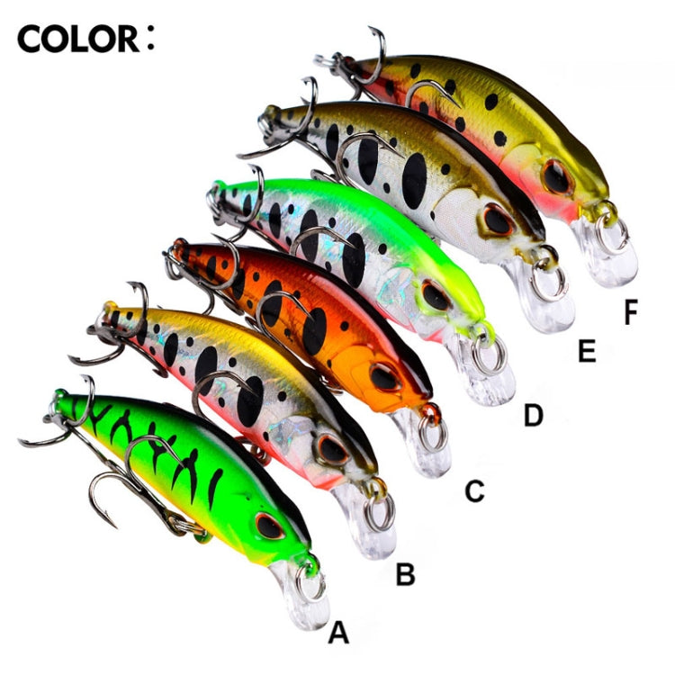 5.3cm 4.6g Sinking Minnow Lure Long Casting Bionic Plastic Hard Bait Fishing Tackle Reluova